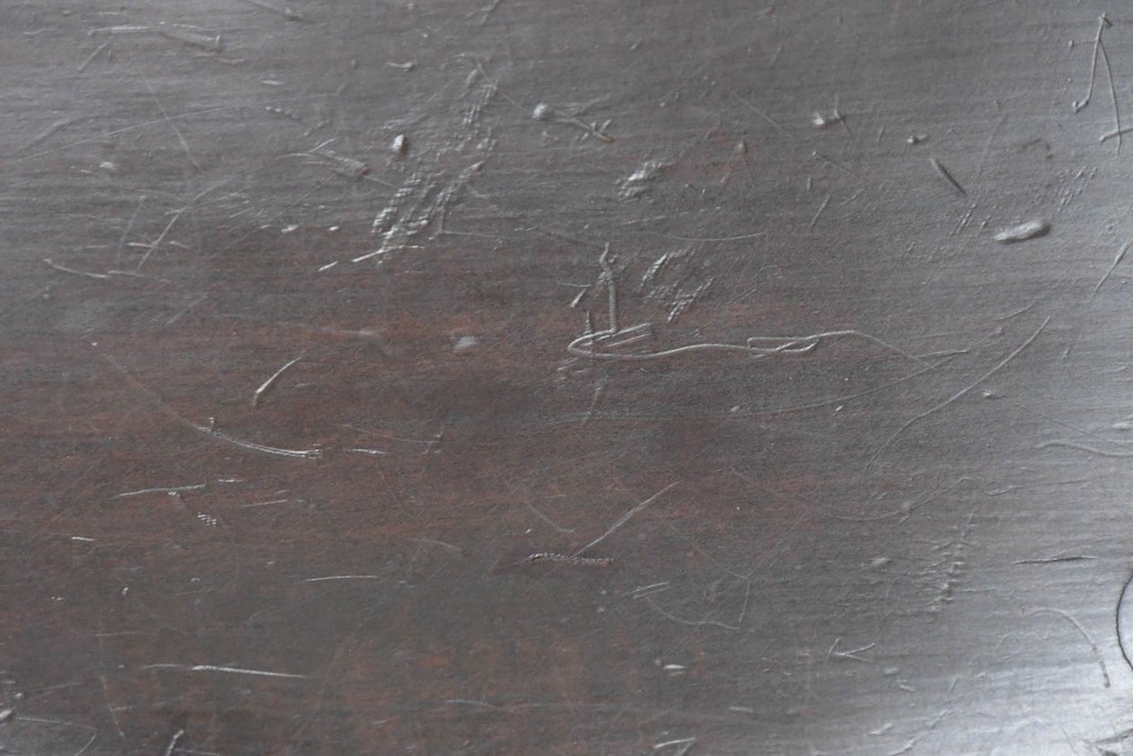 中古　松本民芸家具　背もたれの意匠が美しいA型サムバックチェア　定価約14万円　(R-085977)