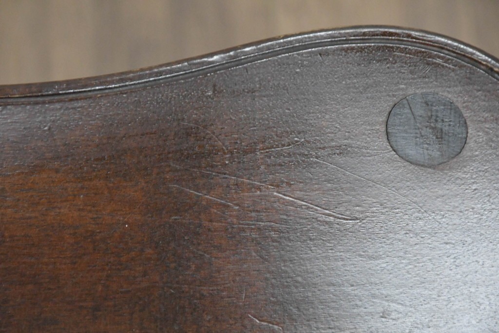 中古　松本民芸家具　背貫の意匠が個性的なB型ワイコムチェア　定価約12万円　(R-085979)