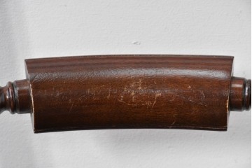 中古　松本民芸家具　背貫の意匠が個性的なB型ワイコムチェア　定価約12万円　(R-085979)