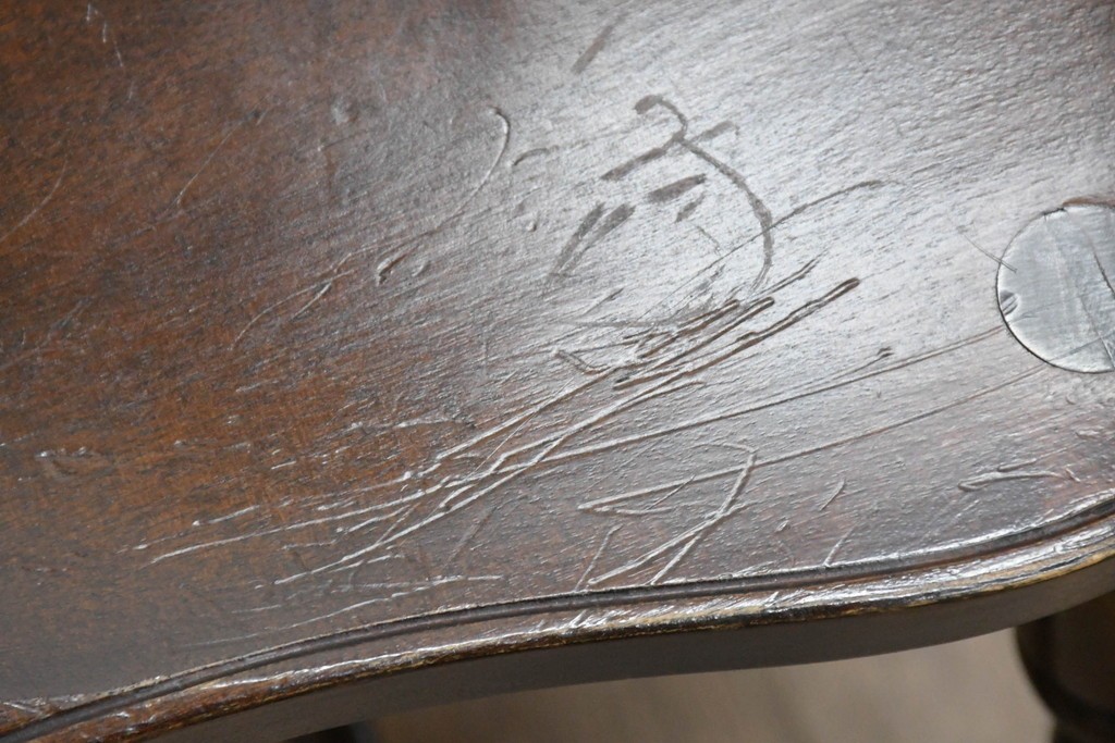 中古　松本民芸家具　背貫の意匠が個性的なB型ワイコムチェア　定価約12万円　(R-085979)