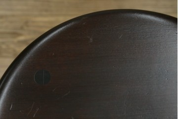 中古　松本民芸家具　丸座面が愛らしい素朴なフォルムの南京小椅子　(R-085980)