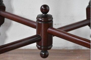 中古　松本民芸家具　丸座面が愛らしい素朴なフォルムの南京小椅子　(R-085980)