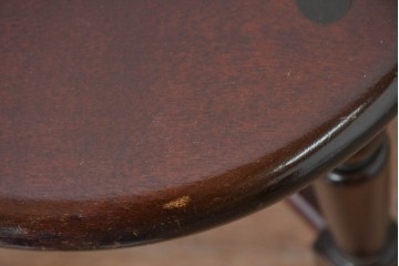 中古　松本民芸家具　丸座面が愛らしい素朴なフォルムの南京小椅子　(R-085980)