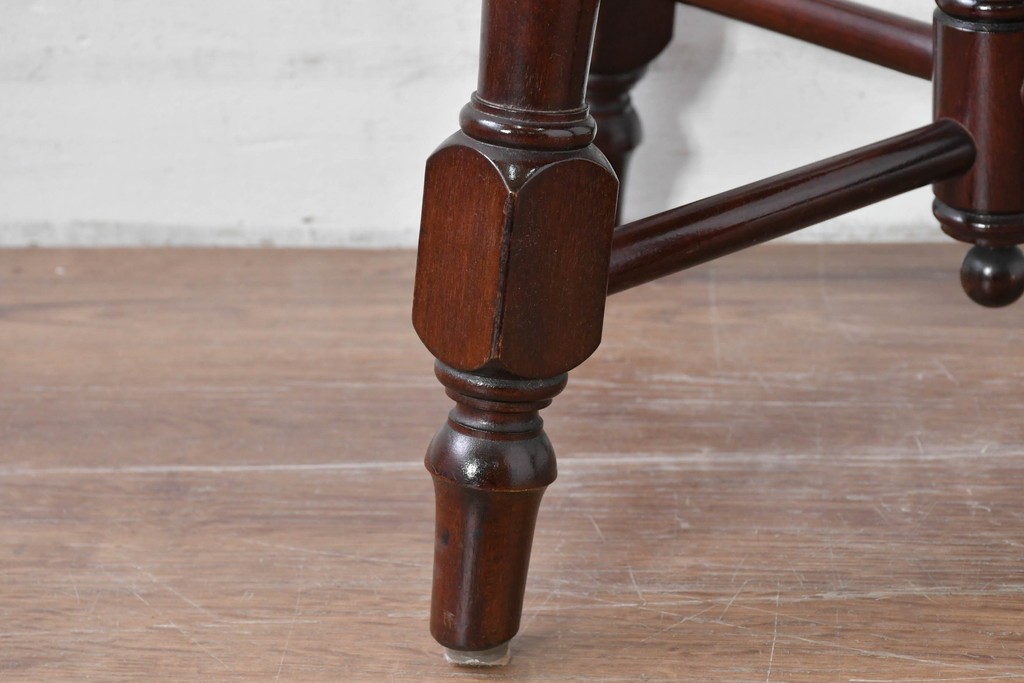 中古　松本民芸家具　丸座面が愛らしい素朴なフォルムの南京小椅子　(R-085980)