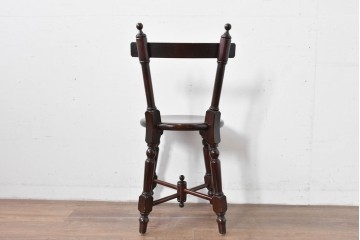 中古　松本民芸家具　丸座面が愛らしい素朴なフォルムの南京小椅子　(R-085980)