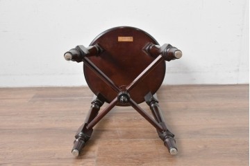 中古　松本民芸家具　丸座面が愛らしい素朴なフォルムの南京小椅子　(R-085980)