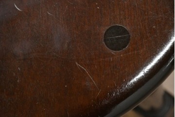 中古　松本民芸家具　丸座面が愛らしい素朴なフォルムの南京小椅子　(R-085980)