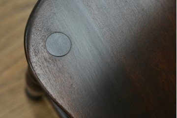 中古　松本民芸家具　背もたれの挽き物加工がお洒落な#49A型ワイコムチェア　定価約10万7千円　(R-085981)
