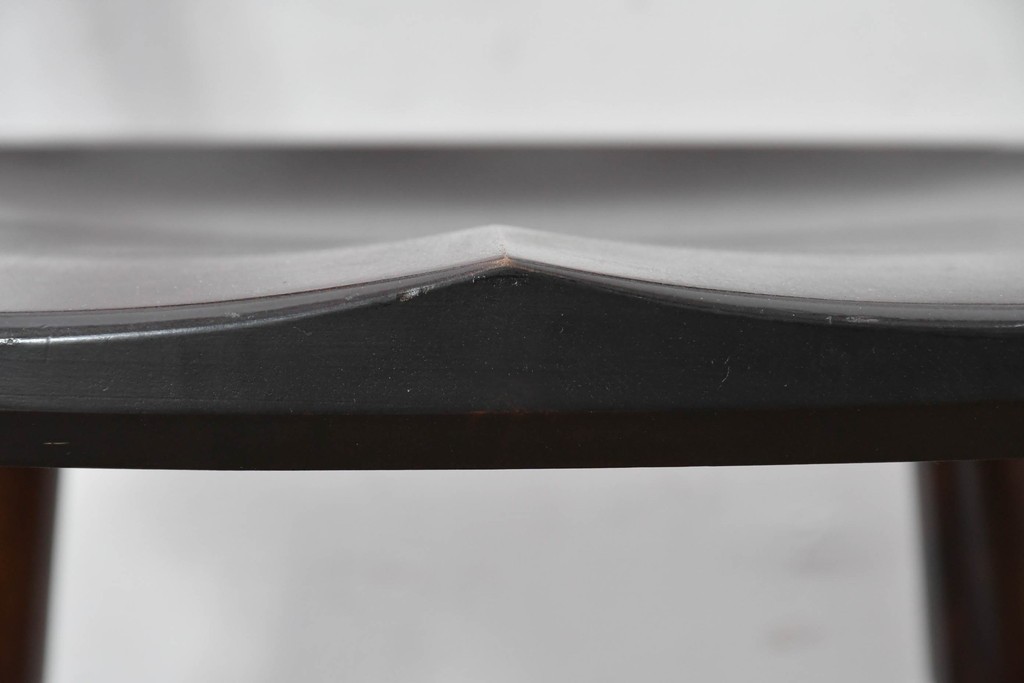 中古　松本民芸家具　背もたれの挽き物加工がお洒落な#49A型ワイコムチェア　定価約10万7千円　(R-085981)