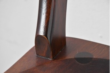 中古　松本民芸家具　背もたれの挽き物加工がお洒落な#49A型ワイコムチェア　定価約10万7千円　(R-085981)