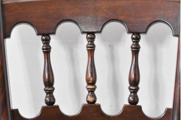 中古　松本民芸家具　背もたれの挽き物加工がお洒落な#49A型ワイコムチェア　定価約10万7千円　(R-085981)