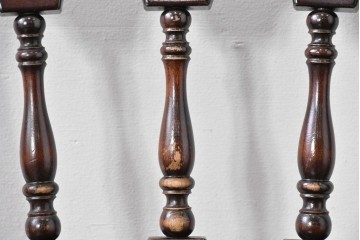 中古　松本民芸家具　背もたれの挽き物加工がお洒落な#49A型ワイコムチェア　定価約10万7千円　(R-085981)