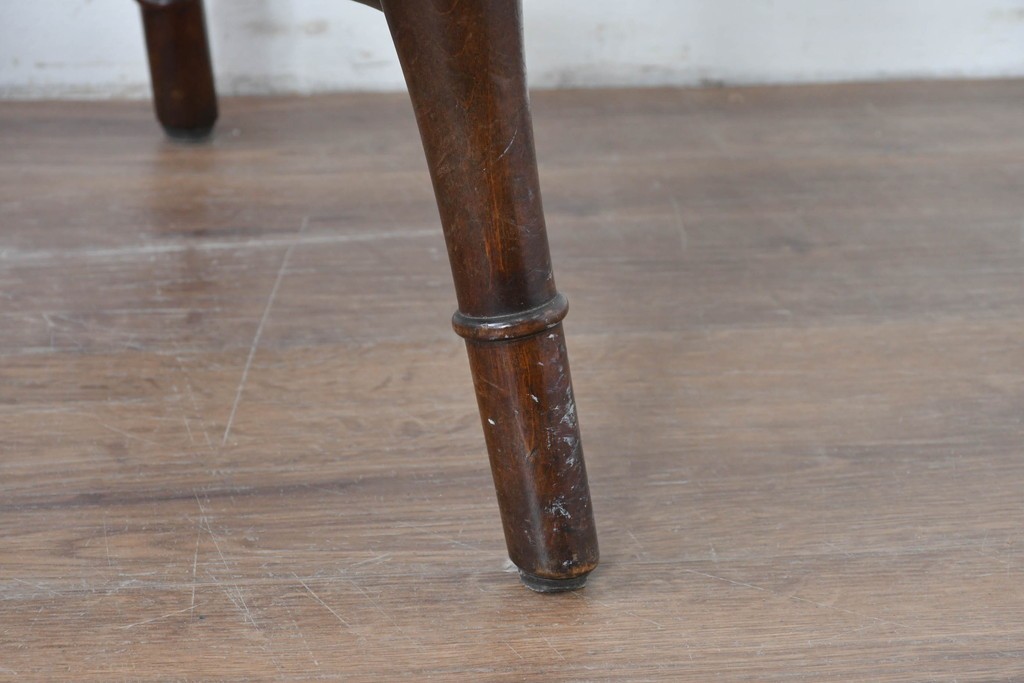 中古　松本民芸家具　背もたれの挽き物加工がお洒落な#49A型ワイコムチェア　定価約10万7千円　(R-085981)