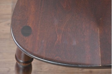 中古　松本民芸家具　背もたれの挽き物加工がお洒落な#49A型ワイコムチェア　定価約10万7千円　(R-085981)