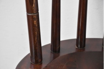 中古　希少モデル　松本民芸家具　背の曲線が美しいステップダウンチェア　(R-085982)