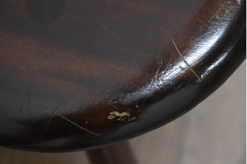 中古　希少モデル　松本民芸家具　背の曲線が美しいステップダウンチェア　(R-085982)