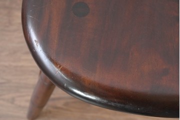 中古　希少モデル　松本民芸家具　背の曲線が美しいステップダウンチェア　(R-085982)