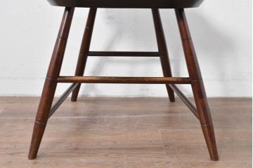 中古　希少モデル　松本民芸家具　背の曲線が美しいステップダウンチェア　(R-085982)