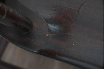 中古　希少モデル　松本民芸家具　背の曲線が美しいステップダウンチェア　(R-085982)