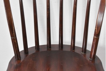 中古　希少モデル　松本民芸家具　背の曲線が美しいステップダウンチェア　(R-085982)