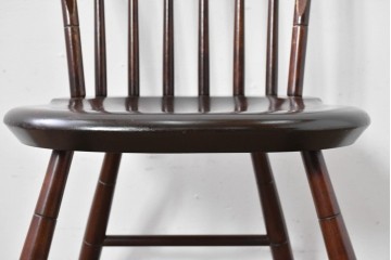 中古　希少モデル　松本民芸家具　背の曲線が美しいステップダウンチェア　(R-085982)