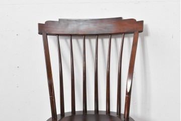 中古　希少モデル　松本民芸家具　背の曲線が美しいステップダウンチェア　(R-085982)