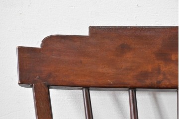 中古　希少モデル　松本民芸家具　背の曲線が美しいステップダウンチェア　(R-085982)