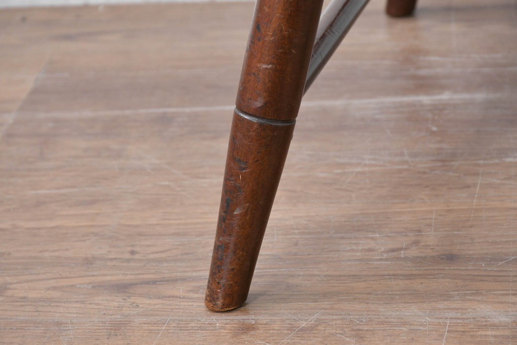 中古　希少モデル　松本民芸家具　背の曲線が美しいステップダウンチェア　(R-085982)