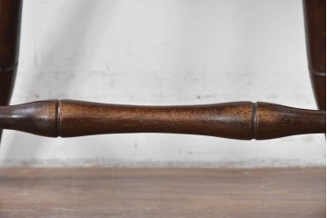 中古　松本民芸家具　竹節のデザインが施されたループバックチェア(II)　定価約13万8千円　(R-085983)