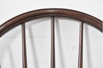 中古　松本民芸家具　竹節のデザインが施されたループバックチェア(II)　定価約13万8千円　(R-085983)