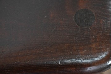 中古　松本民芸家具　竹節のデザインが施されたループバックチェア(II)　定価約13万8千円　(R-085983)