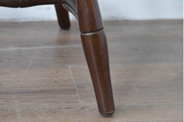 中古　松本民芸家具　竹節のデザインが施されたループバックチェア(II)　定価約13万8千円　(R-085983)