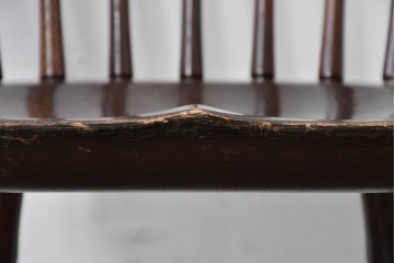 中古　松本民芸家具　竹節を思わせる挽物の造形が特徴的なループバックチェア(I)　定価約16万円　(R-085984)