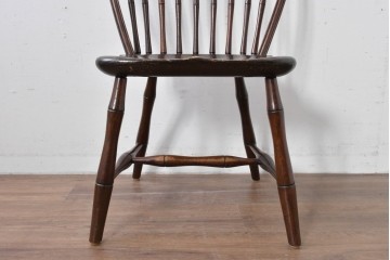 中古　松本民芸家具　竹節を思わせる挽物の造形が特徴的なループバックチェア(I)　定価約16万円　(R-085984)