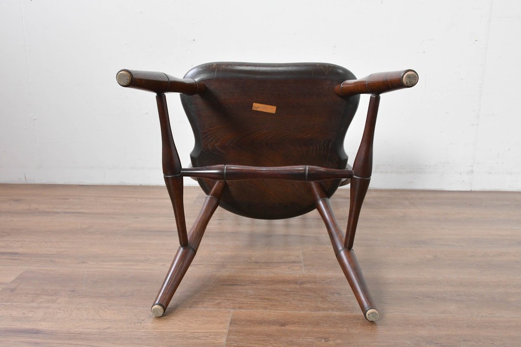 中古　松本民芸家具　竹節を思わせる挽物の造形が特徴的なループバックチェア(I)　定価約16万円　(R-085984)