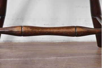 中古　松本民芸家具　竹節を思わせる挽物の造形が特徴的なループバックチェア(I)　定価約16万円　(R-085984)