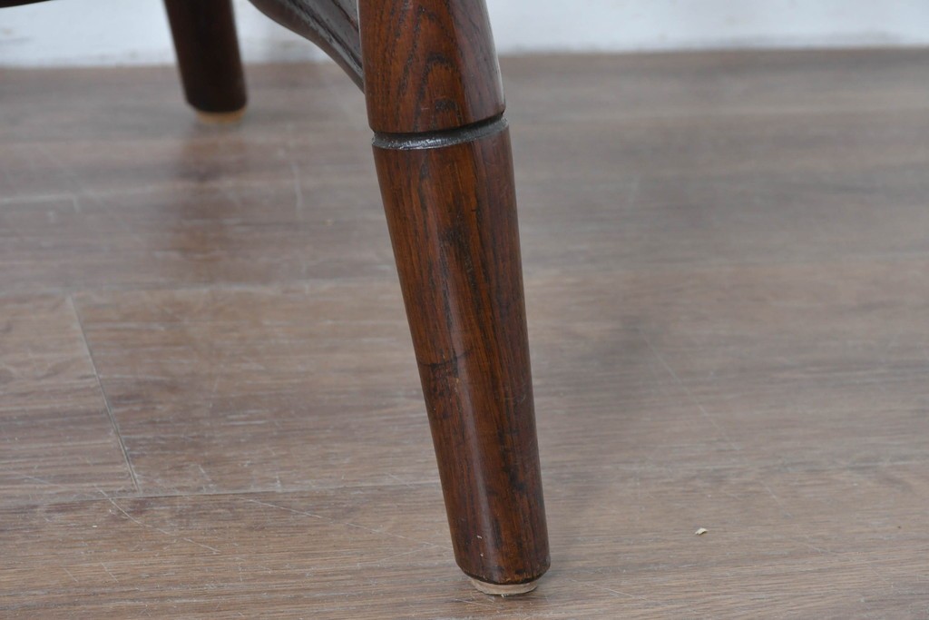 中古　松本民芸家具　竹節を思わせる挽物の造形が特徴的なループバックチェア(I)　定価約16万円　(R-085984)
