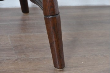 中古　松本民芸家具　竹節を思わせる挽物の造形が特徴的なループバックチェア(I)　定価約16万円　(R-085984)