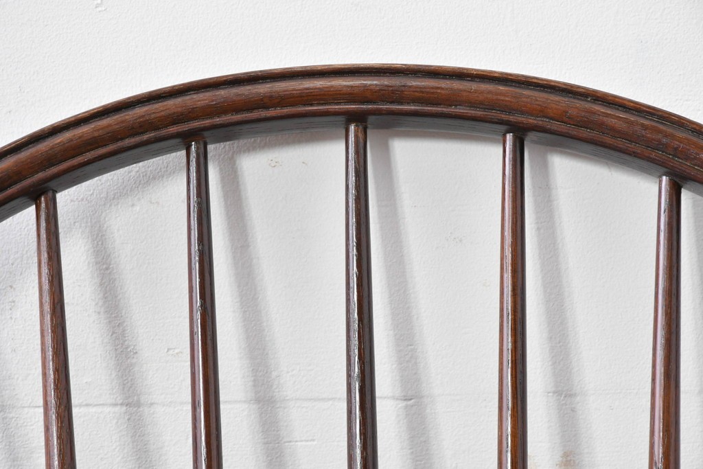 中古　松本民芸家具　竹節を思わせる挽物の造形が特徴的なループバックチェア(I)　定価約16万円　(R-085984)