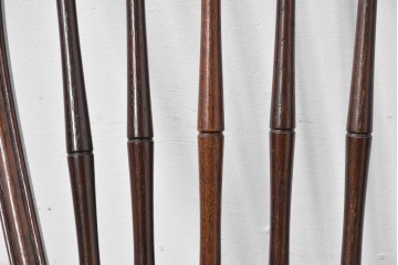 中古　松本民芸家具　竹節を思わせる挽物の造形が特徴的なループバックチェア(I)　定価約16万円　(R-085984)