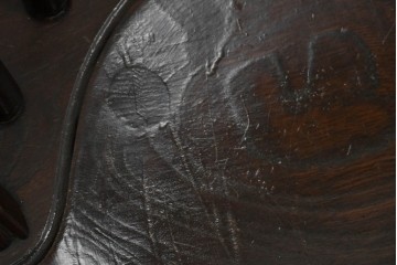 中古　松本民芸家具　竹節を思わせる挽物の造形が特徴的なループバックチェア(I)　定価約16万円　(R-085984)