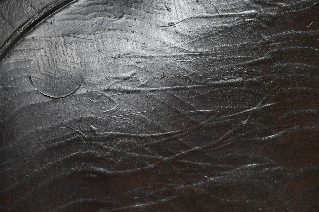 中古　松本民芸家具　竹節を思わせる挽物の造形が特徴的なループバックチェア(I)　定価約16万円　(R-085984)