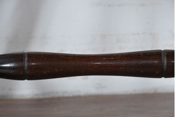 中古　松本民芸家具　竹節を思わせる挽物の造形が特徴的なループバックチェア(I)2脚セット　定価(2脚合計)約32万円　(R-085985)