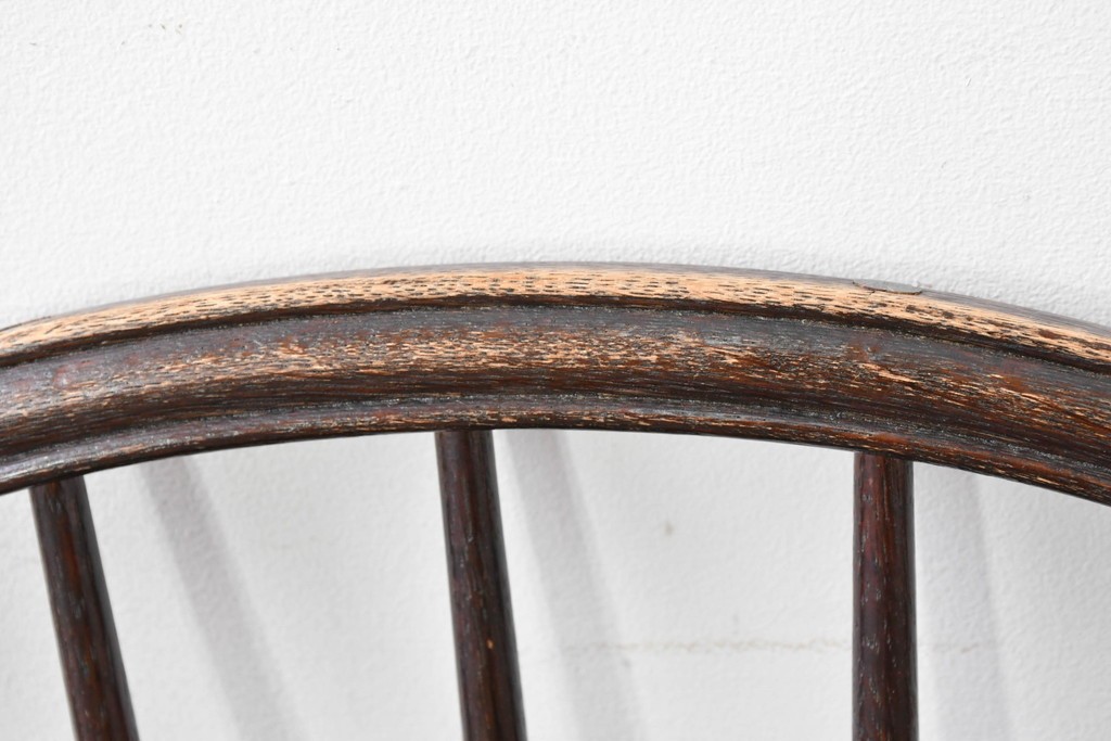 中古　松本民芸家具　竹節を思わせる挽物の造形が特徴的なループバックチェア(I)2脚セット　定価(2脚合計)約32万円　(R-085985)