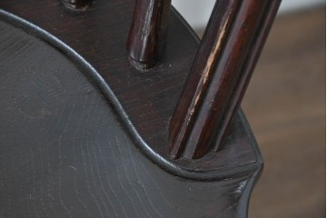 中古　松本民芸家具　竹節を思わせる挽物の造形が特徴的なループバックチェア(I)2脚セット　定価(2脚合計)約32万円　(R-085985)