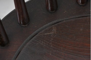 中古　松本民芸家具　竹節を思わせる挽物の造形が特徴的なループバックチェア(I)2脚セット　定価(2脚合計)約32万円　(R-085985)