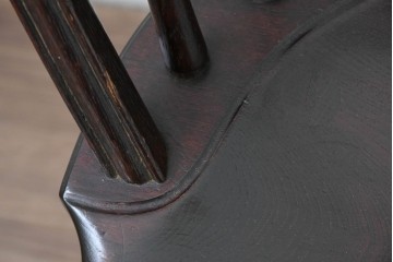 中古　松本民芸家具　竹節を思わせる挽物の造形が特徴的なループバックチェア(I)2脚セット　定価(2脚合計)約32万円　(R-085985)