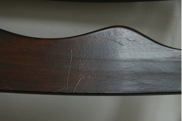 中古　松本民芸家具　ラッシ座面　波打つ背板が特徴の#22型ラダーバックチェア4脚セット　定価(4脚合計)約64万円　(R-085986)