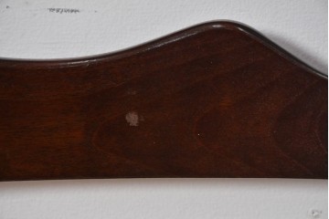 中古　松本民芸家具　ラッシ座面　波打つ背板が特徴の#22型ラダーバックチェア4脚セット　定価(4脚合計)約64万円　(R-085986)