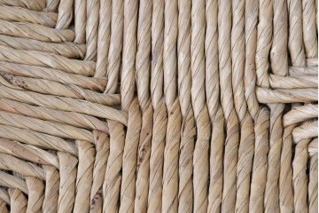 中古　松本民芸家具　ラッシ座面　波打つ背板が特徴の#22型ラダーバックチェア3脚セット　定価(3脚合計)約48万円　(R-085987)